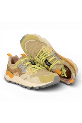 Sneaker uomo Flower Mountain in camoscio e tessuto multicolore. FLOWER MOUNTAIN | YAMANO3M-1G15